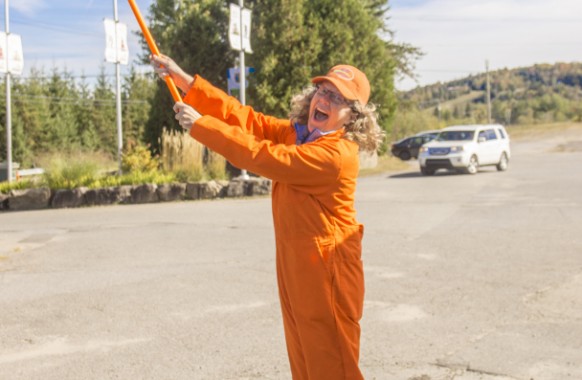 Flag-woman