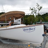 Photo: Félix Larose-Tarabulsy; Le bateau électrique Fantail 217.