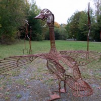 Œuvre d’Anne Bois, artiste forgeron